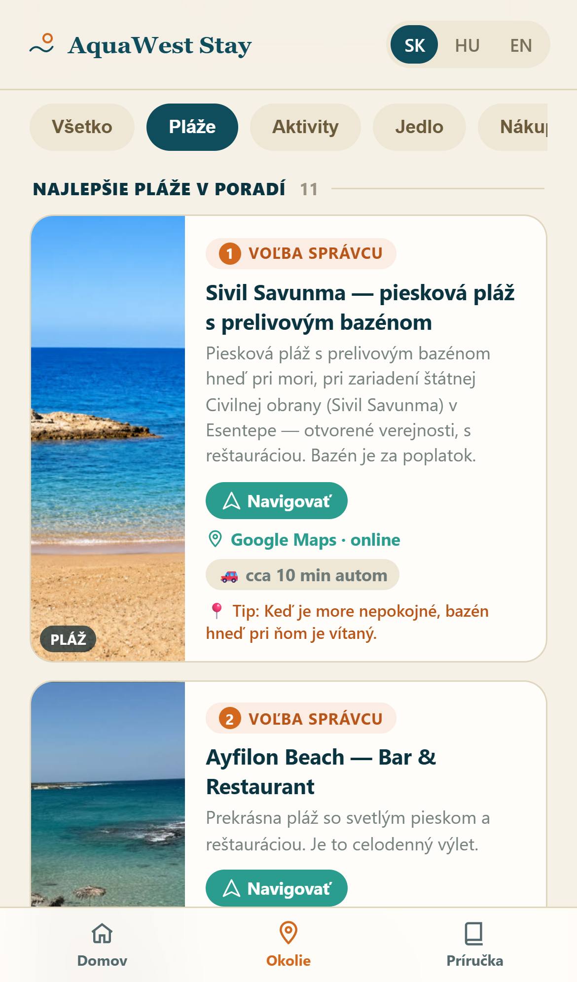 Pláže / Beaches